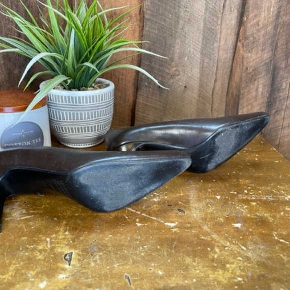 Franco Barbieri Italian Leather Zebra Print Heel - Size 6 1/2 - Picture 7 of 9